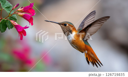 Planet Earth with clean air and nature relying on renewable resources. Ecological concept of alternative sustainable energy for an ecologically clean planet. Concept of ecology and environmental 126719835