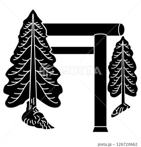 家紋です。鳥居杉と言います。 家紋です。鳥居杉と言います。 126720662