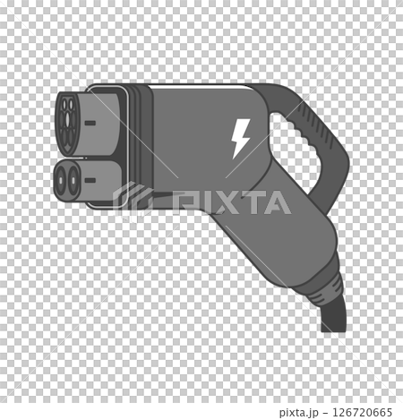 イラスト素材:EV充電プラグ・電気自動車の充電コネクター(欧州、EUR-COMBO CCS2) イラスト素材:EV充電プラグ・電気自動車の充電コネクター(欧州、EUR-COMBO CCS2) 126720665