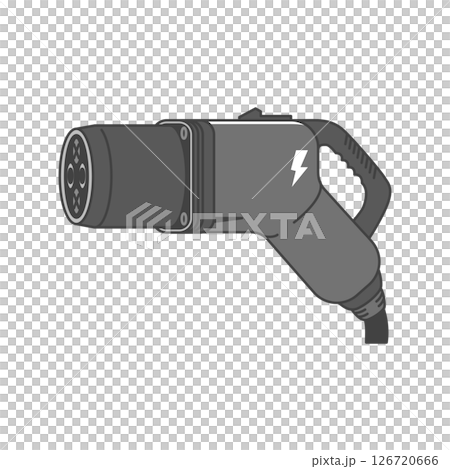 Stock Illustration: EV charging plug, electric vehicle charging connector (Japan, CHAdeMO standard) Stock Illustration: EV charging plug, electric vehicle charging connector (Japan, CHAdeMO standard) 126720666