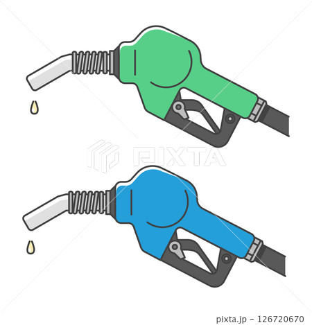 イラスト素材:ガソリン給油ノズル 軽油・ディーゼル燃料&灯油 (注意:国により色が異なる) イラスト素材:ガソリン給油ノズル 軽油・ディーゼル燃料&灯油 (注意:国により色が異なる) 126720670