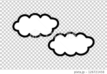 シンプルな雲のイラスト 126721438