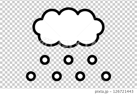 雲和雪的簡單插圖 126721443