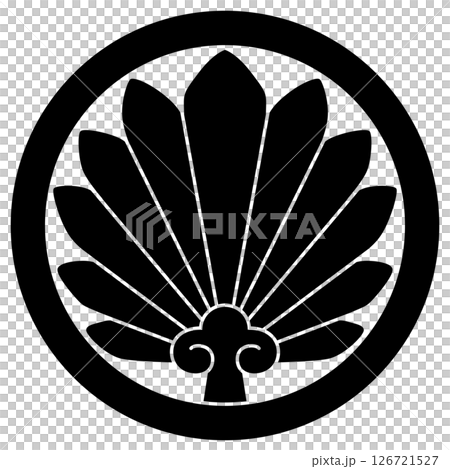米津常春の家紋です。米津家棕櫚と言います。 126721527