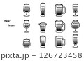 ビールのアイコンセット 126723458