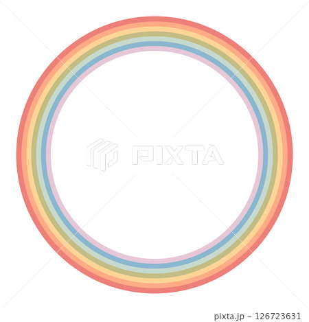 円形の虹のフレーム 126723631