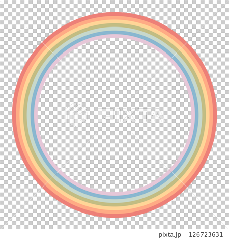 円形の虹のフレーム 126723631