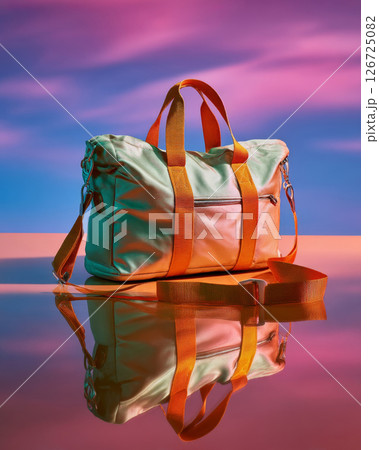 Your It Bag in futuristic neon setting representing personal style and functionality 126725082