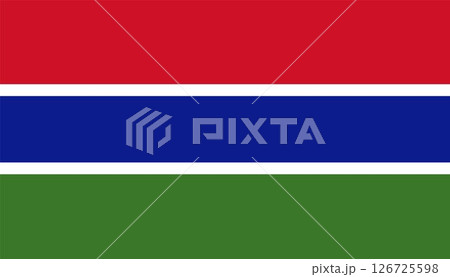 Illustration of Gambia national flag Illustration of Gambia national flag 126725598