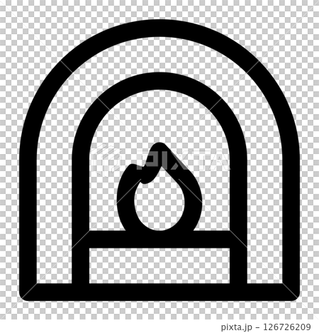 fireplace icon fireplace icon 126726209
