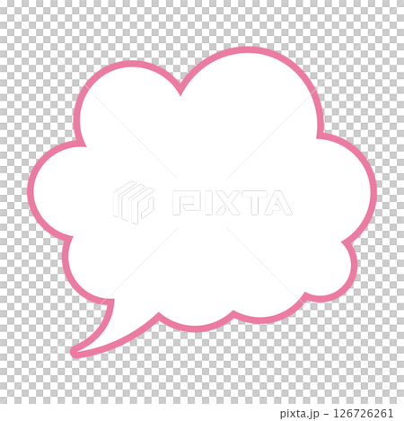 Simple speech bubble illustration - Fluffy 126726261