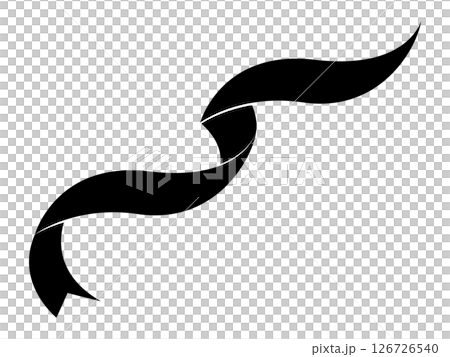 Simple ribbon decoration - Monotone 126726540