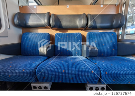 Passenger Train Interior Empty 126727674