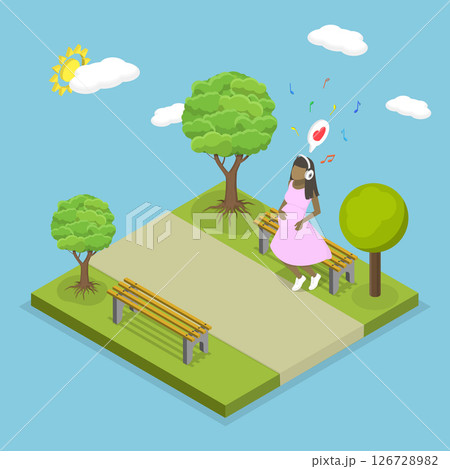 3D Isometric Flat Vector Illustration of Pregnancy, Mother And Baby, A New Beginning 3D Isometric Flat Vector Illustration of Pregnancy, Mother And Baby, A New Beginning 126728982