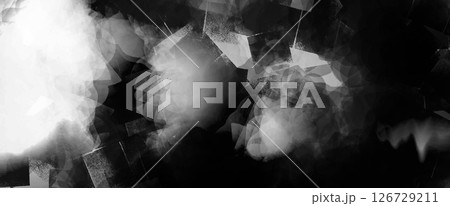 抽象的　水墨画　背景　壁紙 126729211