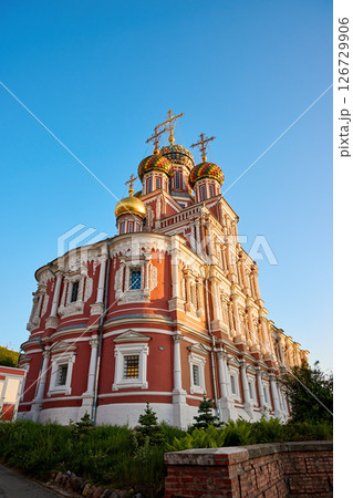 Stroganov Church at Evening in Nizhny Novgorod Stroganov Church at Evening in Nizhny Novgorod 126729906