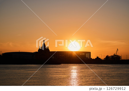 Sunset Silhouette of Alexander Nevsky Cathedral in Nizhny Novgorod Sunset Silhouette of Alexander Nevsky Cathedral in Nizhny Novgorod 126729912