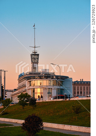 Nizhny Novgorod River Station at Sunset Nizhny Novgorod River Station at Sunset 126729923