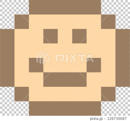 Pixel art emoji emoticon smile face, flat png transparent element design Pixel art emoji emoticon smile face, flat png transparent element design 126730087