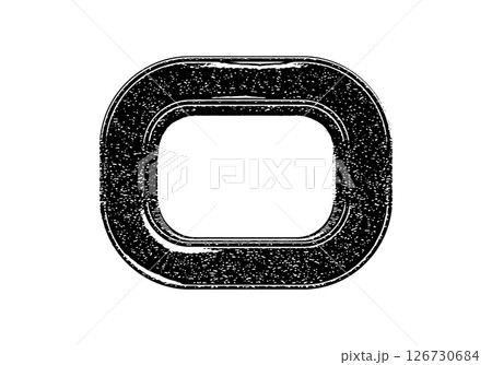Vector rough font. Black accident letter. 126730684