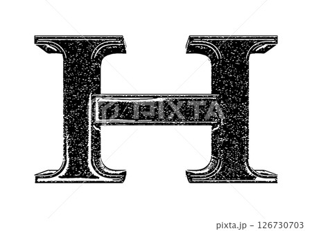 Vector rough font. Black accident letter. Vector rough font. Black accident letter. 126730703