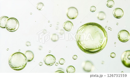Bubbles floating in clear water 126731559