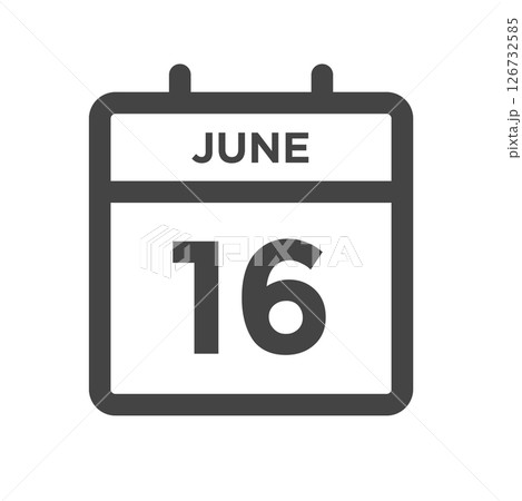June 16 Calendar Day or Calender Date for Deadlines or Appointment 126732585