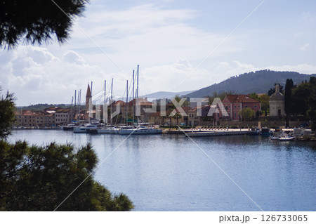 Makarska, a coastal gem on the Adriatic Sea . Crystalline waters and charming paths. 126733065