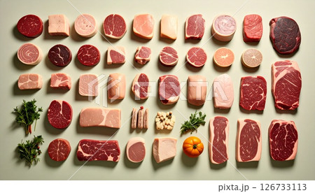 いろいろな肉 126733113