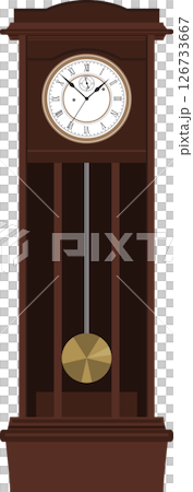 シンプルな壁掛け時計のイラスト シンプルな壁掛け時計のイラスト 126733667