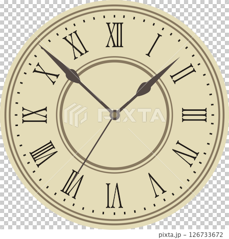 Illustration of a simple clock 126733672