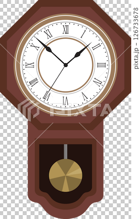簡單的掛鐘插圖 126733678