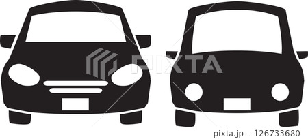 シンプルな車のアイコン シンプルな車のアイコン 126733680