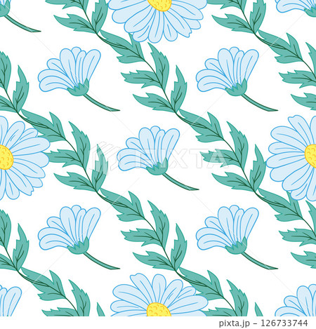 Seamless cute pattern. Pattern for textiles in hand draw style 126733744