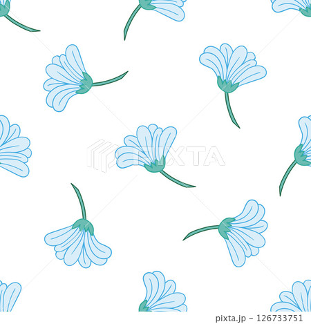 Seamless cute pattern. Pattern for textiles in hand draw style Seamless cute pattern. Pattern for textiles in hand draw style 126733751