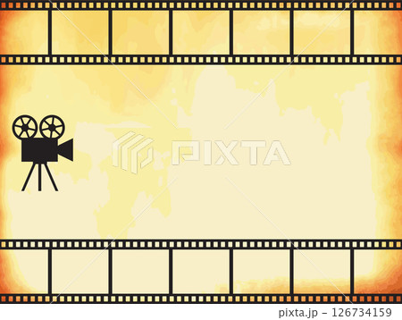 映画のフレームのイラスト 126734159