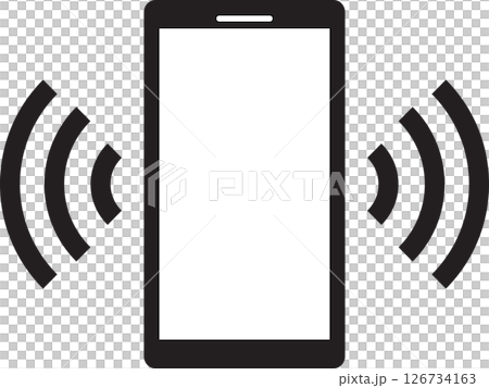 Illustration of a smartphone with a code displayed 126734163