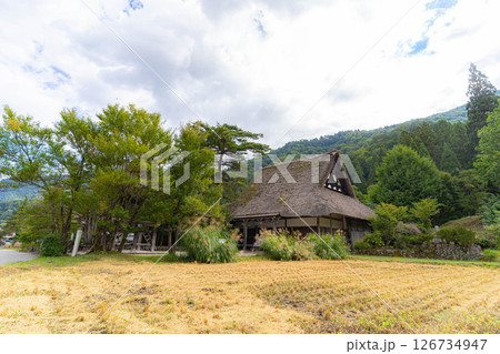 【世界遺産】稲の実った初秋の白川郷【岐阜県】 126734947