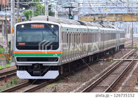 東海道線を走る宇都宮線直通列車 126735152