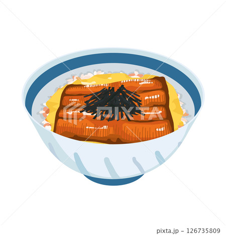 うなたま丼イラスト 126735809