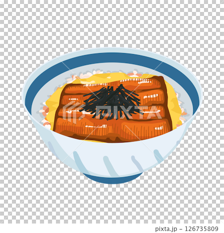 うなたま丼イラスト 126735809