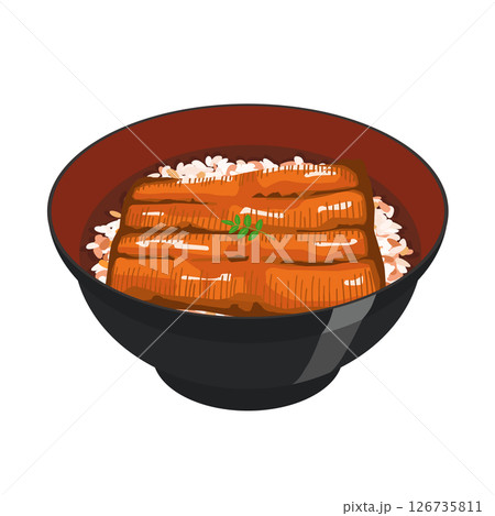 うな丼イラスト 126735811