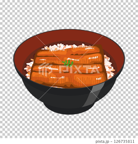 うな丼イラスト 126735811