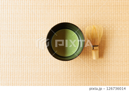 お抹茶で一服のイメージ お抹茶で一服のイメージ 126736014