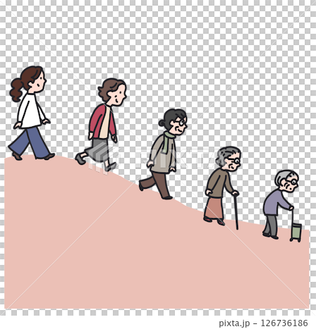 Life after middle age goes slowly downhill Life after middle age goes slowly downhill 126736186