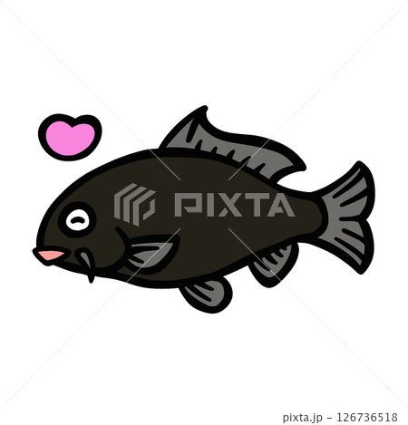 シンプルな喜ぶ鯉のイラスト シンプルな喜ぶ鯉のイラスト 126736518