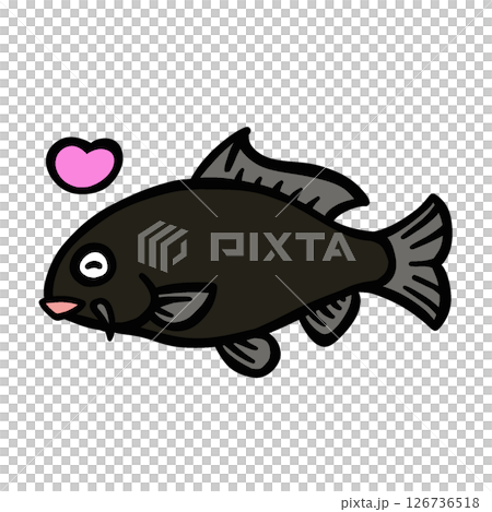 シンプルな喜ぶ鯉のイラスト シンプルな喜ぶ鯉のイラスト 126736518