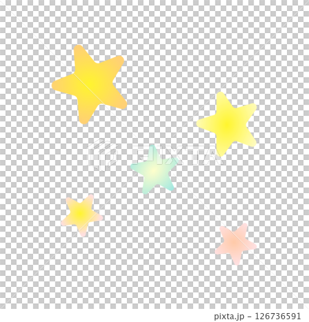 Cute star icon with gradient color Cute star icon with gradient color 126736591