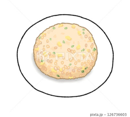 パラパラのまんまるチャーハン 126736603