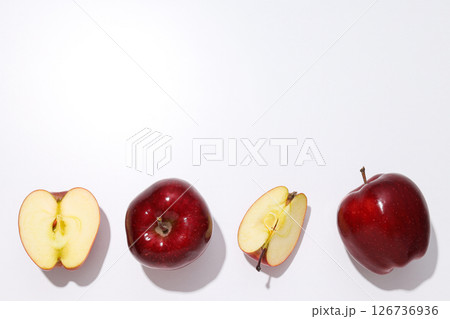 Red apples, concept of fresh and healthy food 126736936